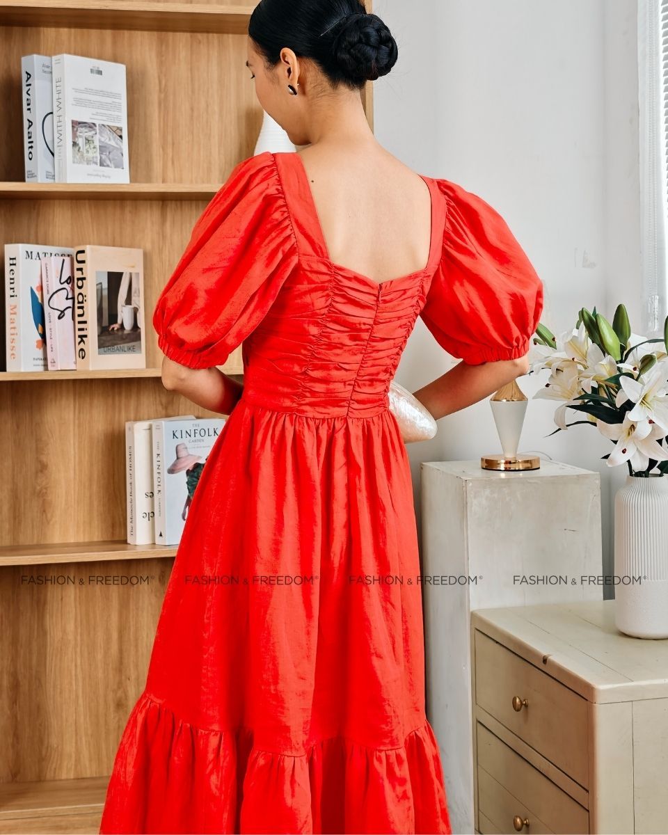 Đầm Linen Cam Summer Get Away