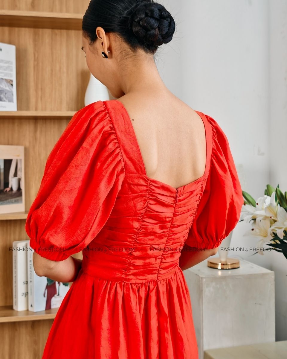 Đầm Linen Cam Summer Get Away