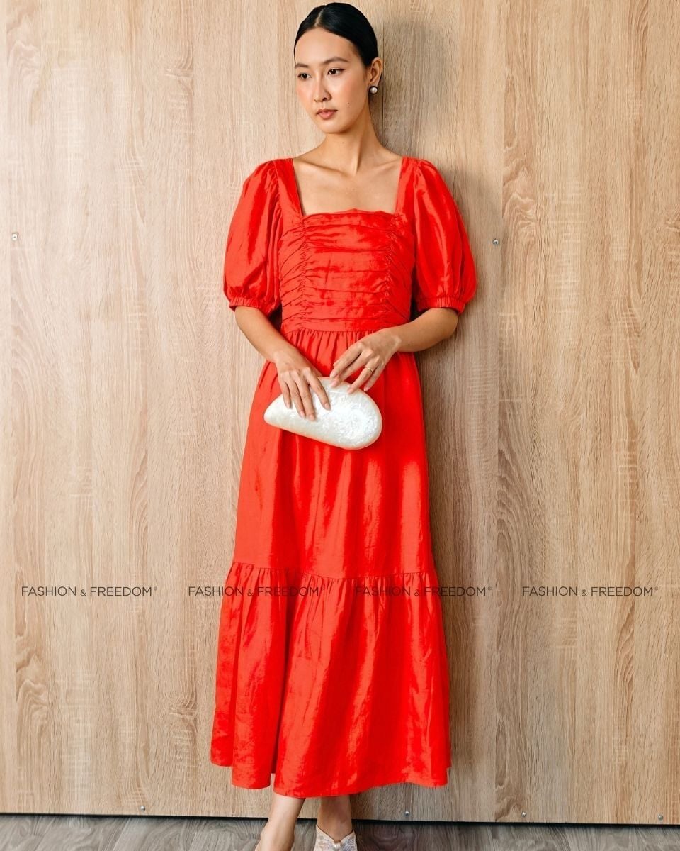 Đầm Linen Cam Summer Get Away