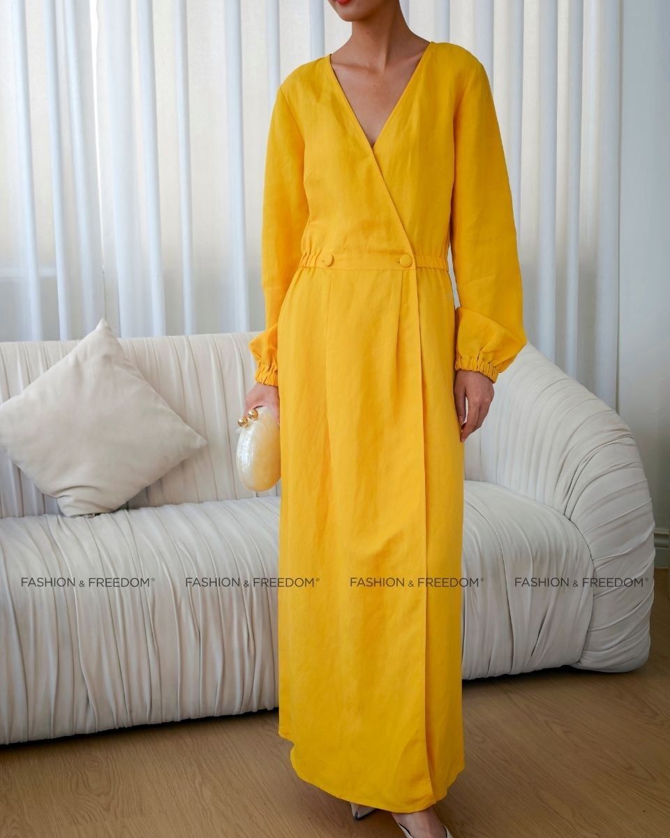 Đầm Linen Vàng