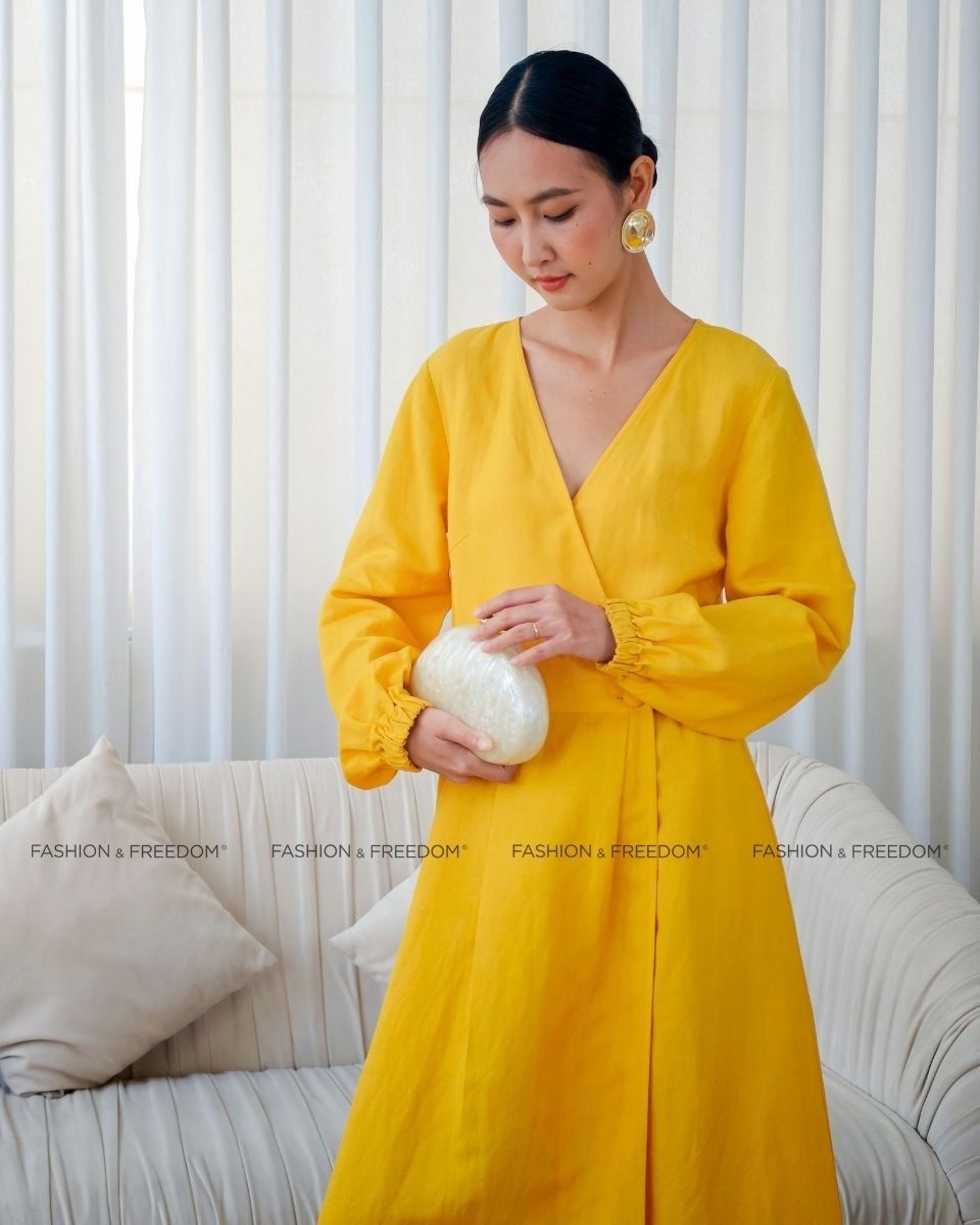 Đầm Linen Vàng