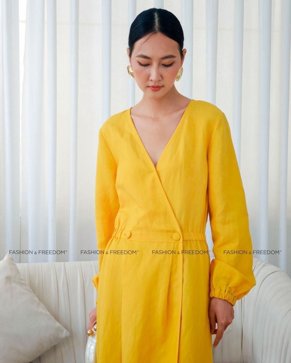 Đầm Linen Vàng