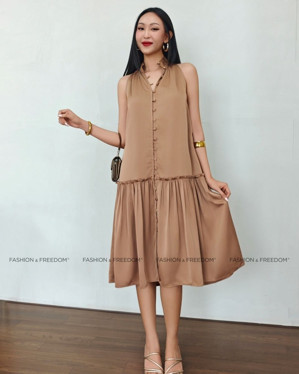 Đầm Lụa Cà Phê