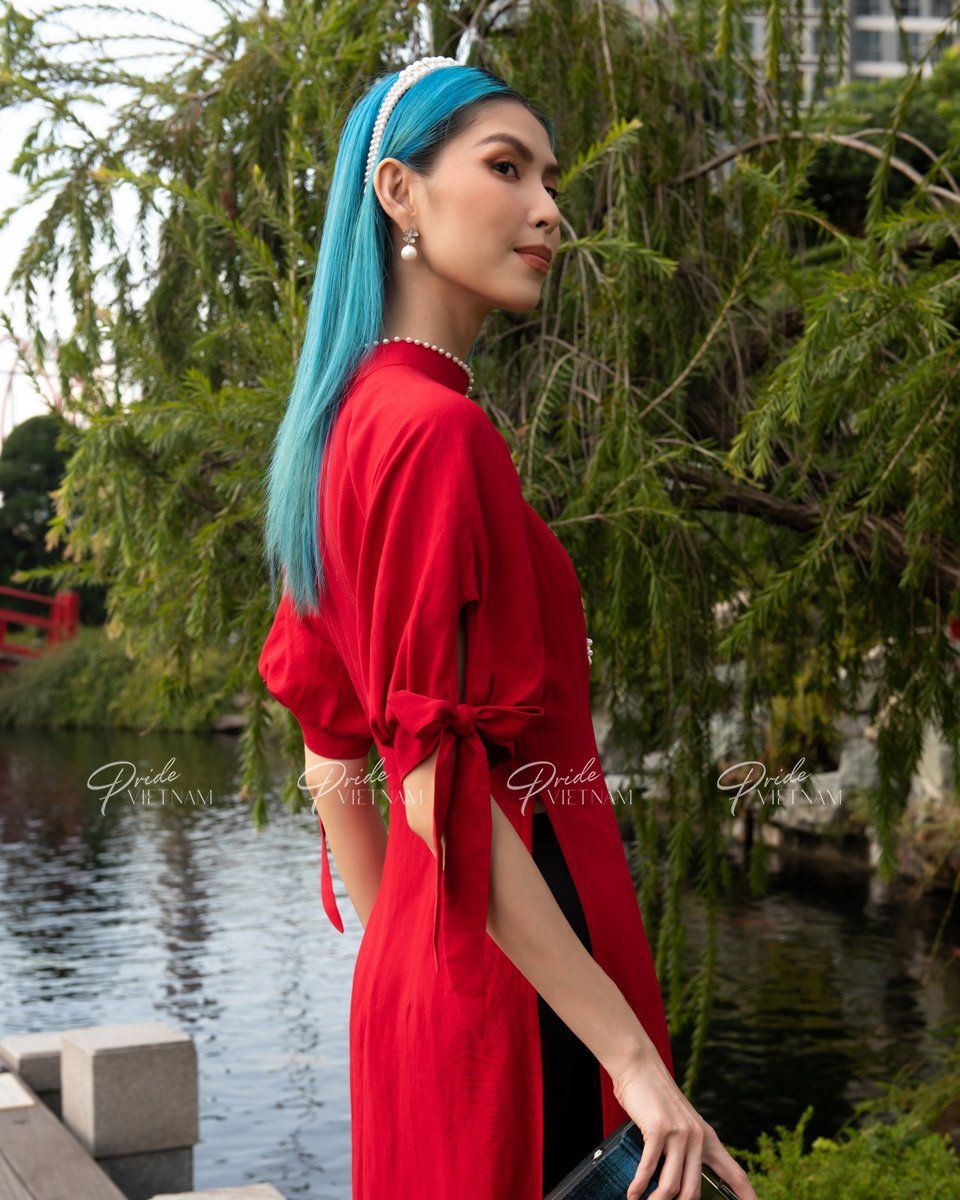 Áo Dài Linen Đỏ Xuân Như Ý