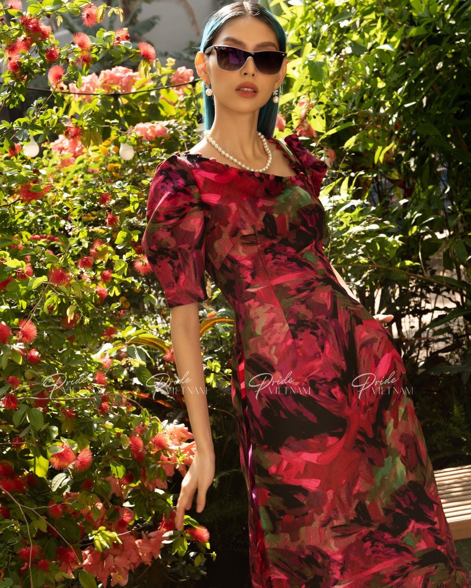 Áo Dài Gấm Tím Xuân Như Ý