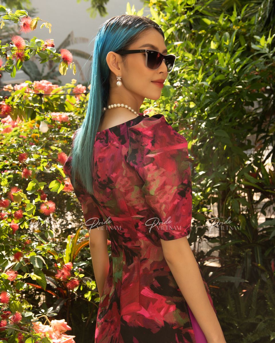 Áo Dài Gấm Tím Xuân Như Ý