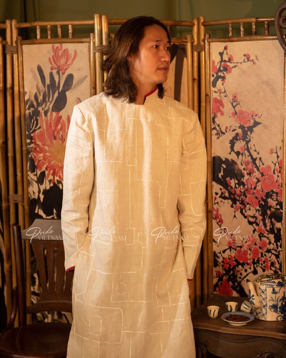 Áo Dài Nam Linen Kem Xuân Như Ý
