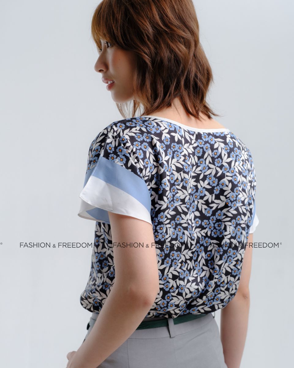 Áo Lụa Xanh Trắng Hương Mùa Hè