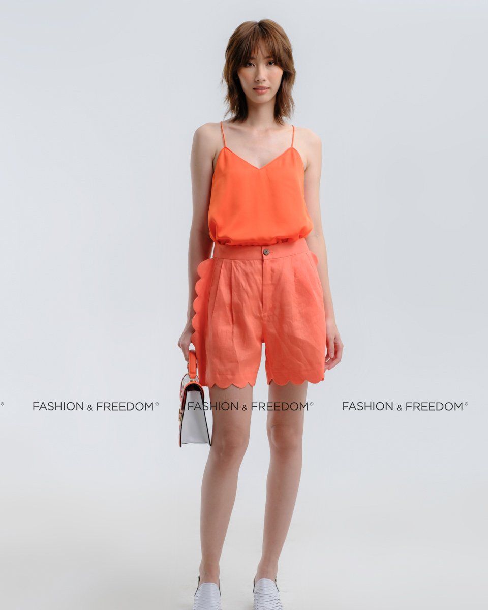 Áo 2 Dây Lụa Cam Hương Mùa Hè