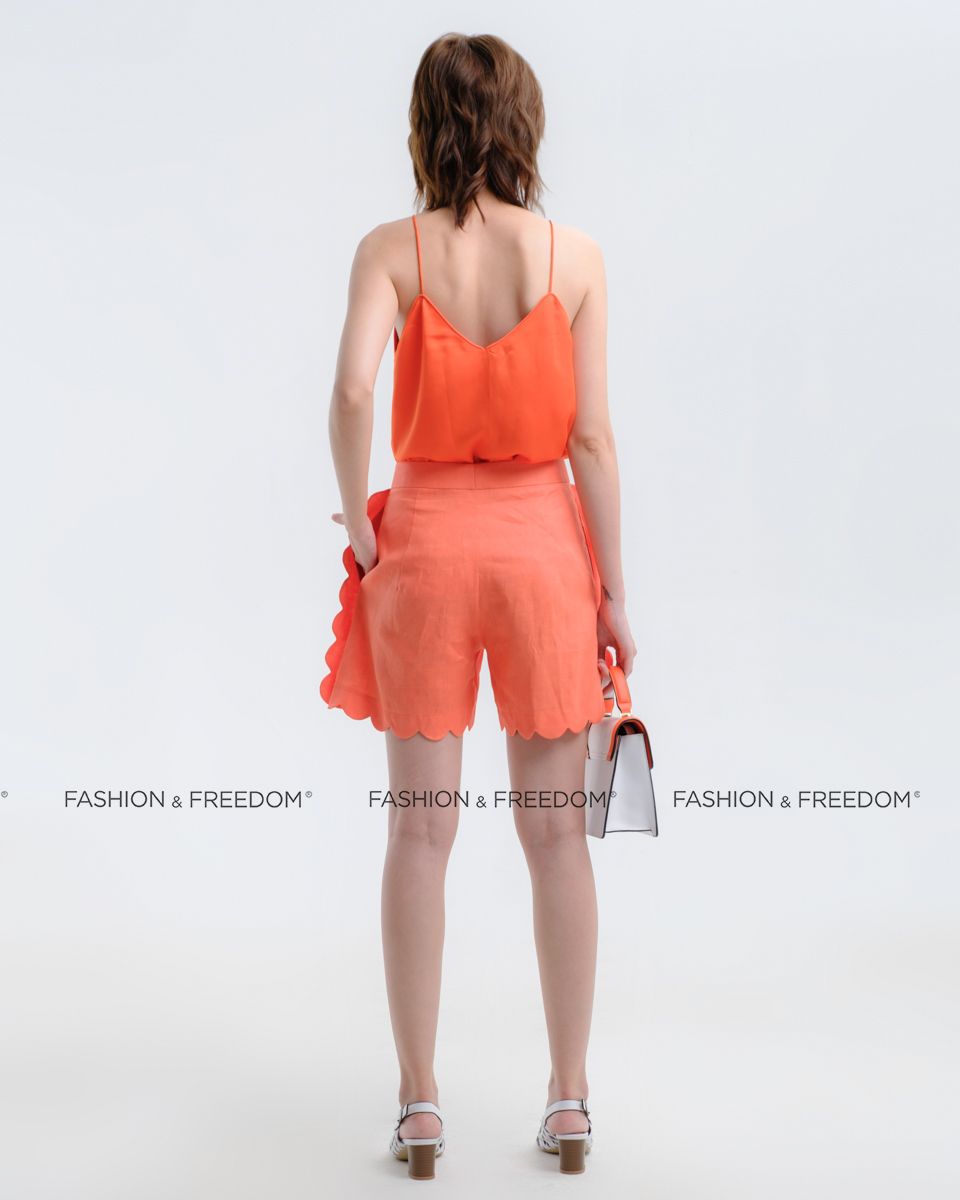 Áo 2 Dây Lụa Cam Hương Mùa Hè