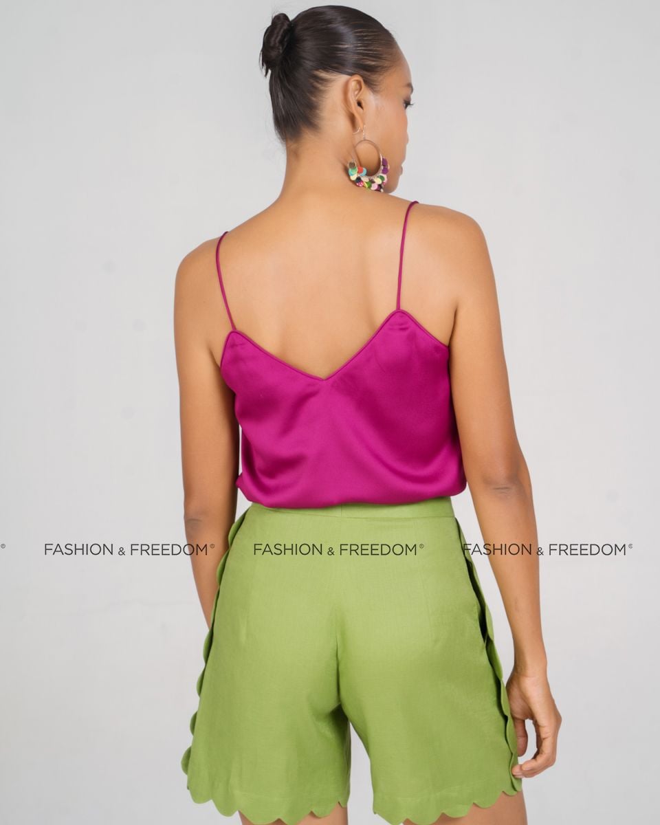 Quần Short Linen Xanh Cốm New Linen New Horizon