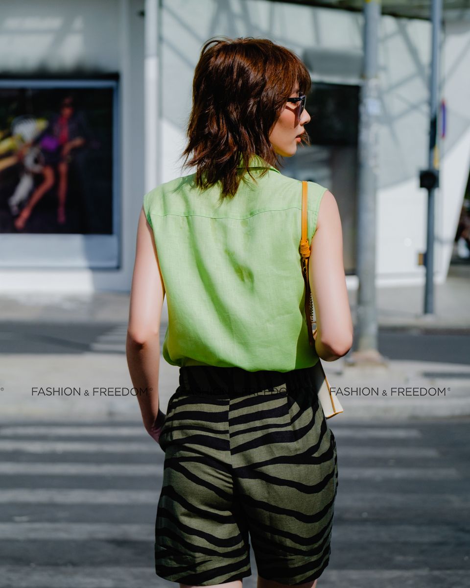 Áo Linen Xanh Cốm Hương Mùa Hè