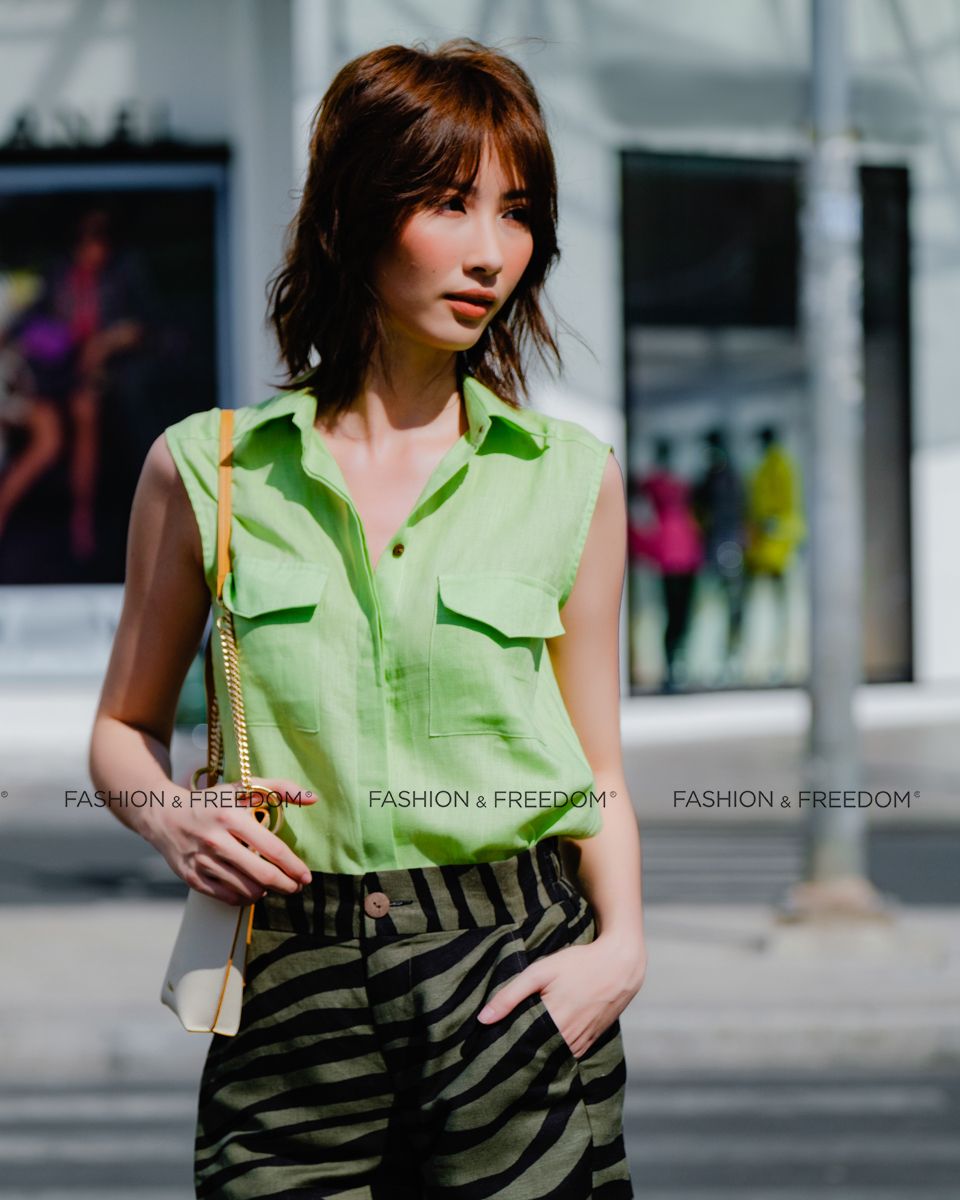 Áo Linen Xanh Cốm Hương Mùa Hè