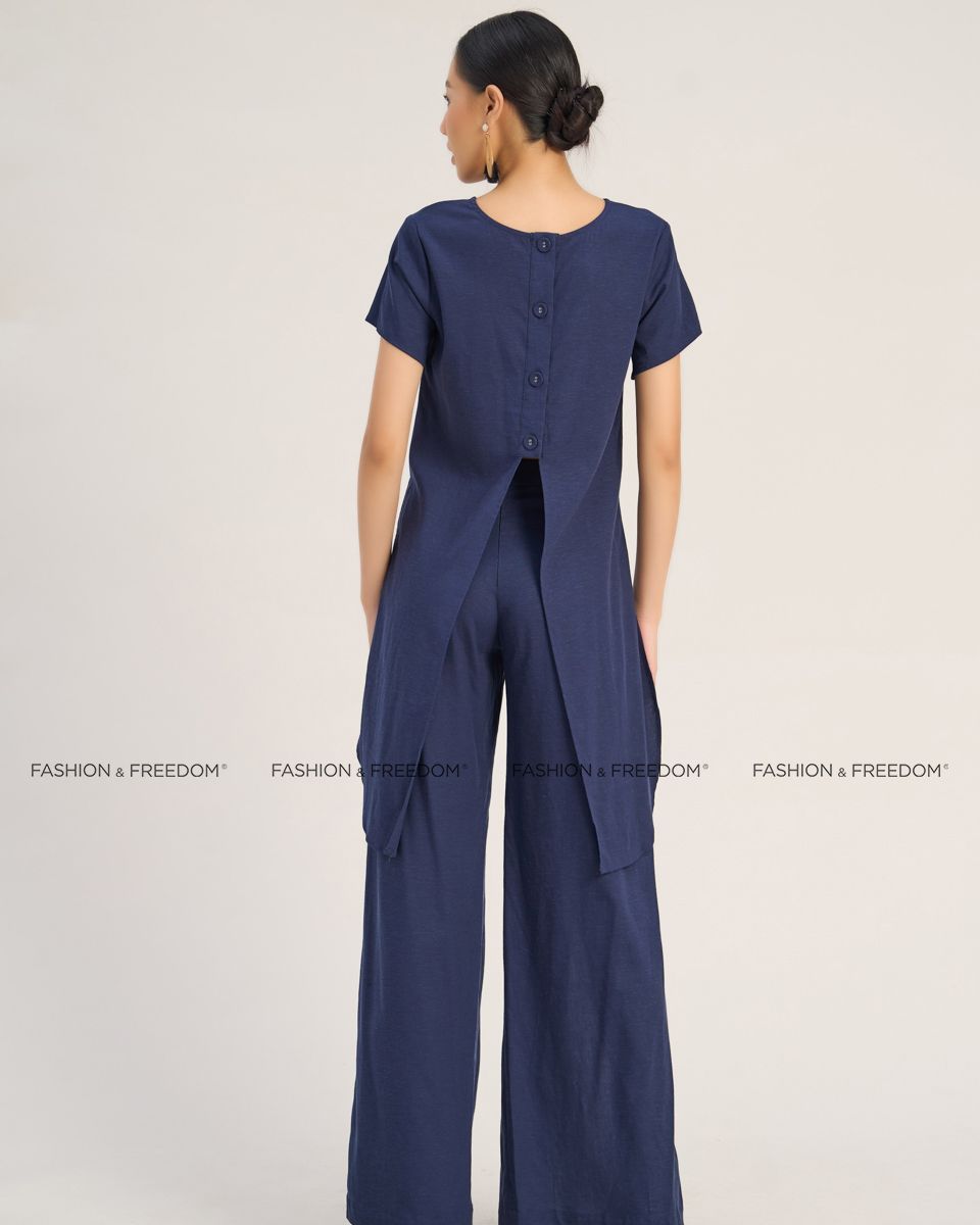 Quần Dài Nữ Linen Xanh Đen The  Art Of Styling