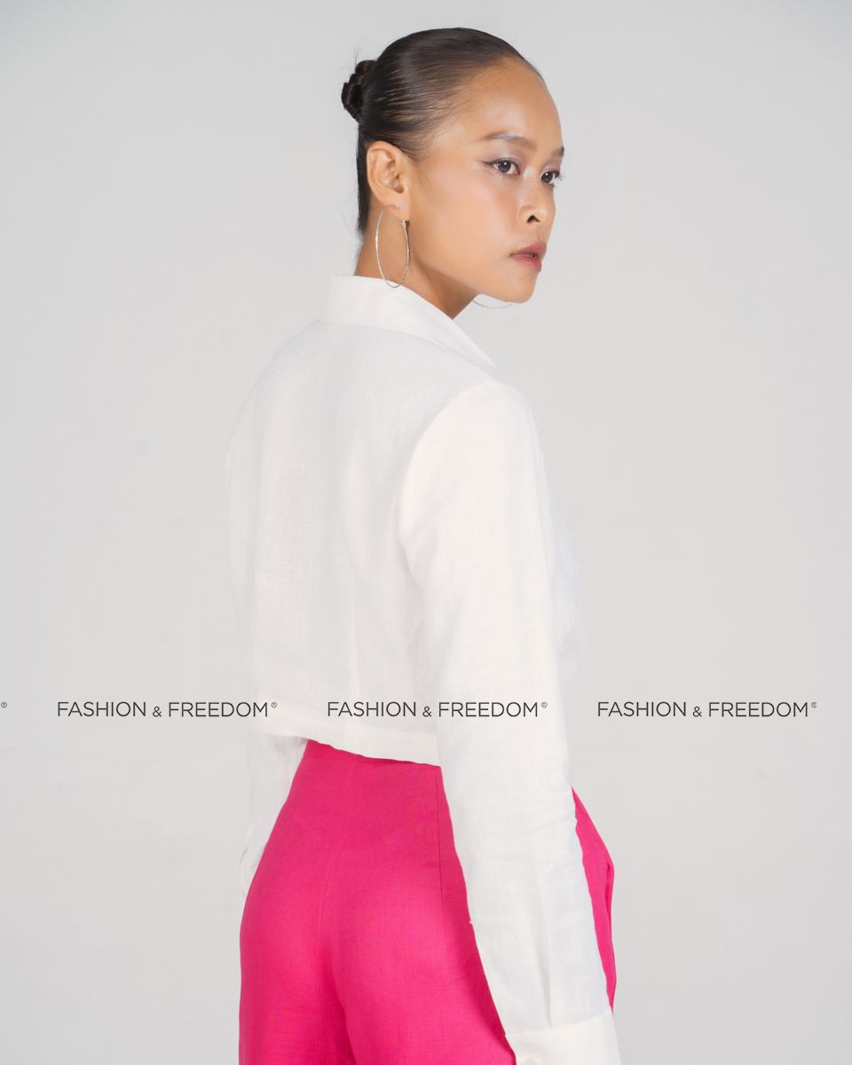 Quần Short Linen Hồng Sen New Linen New Horizon