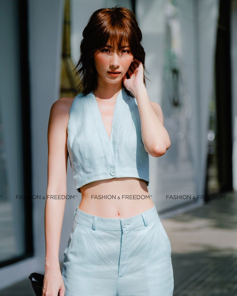  Áo Linen Xanh Pastel Hương Mùa Hè 