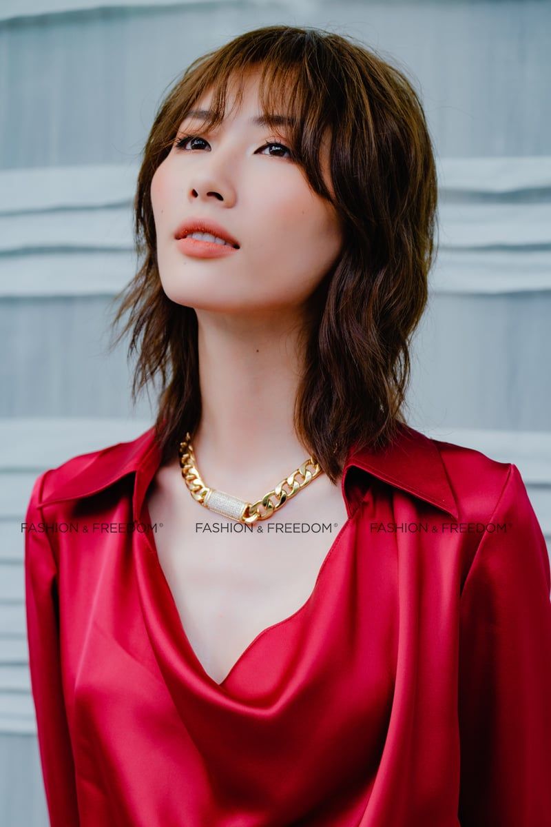 Áo Lụa Đỏ Đô Hương Mùa Hè