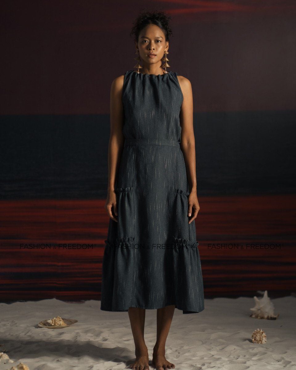 Chân Váy Bố Xanh Dương Summer Get Away