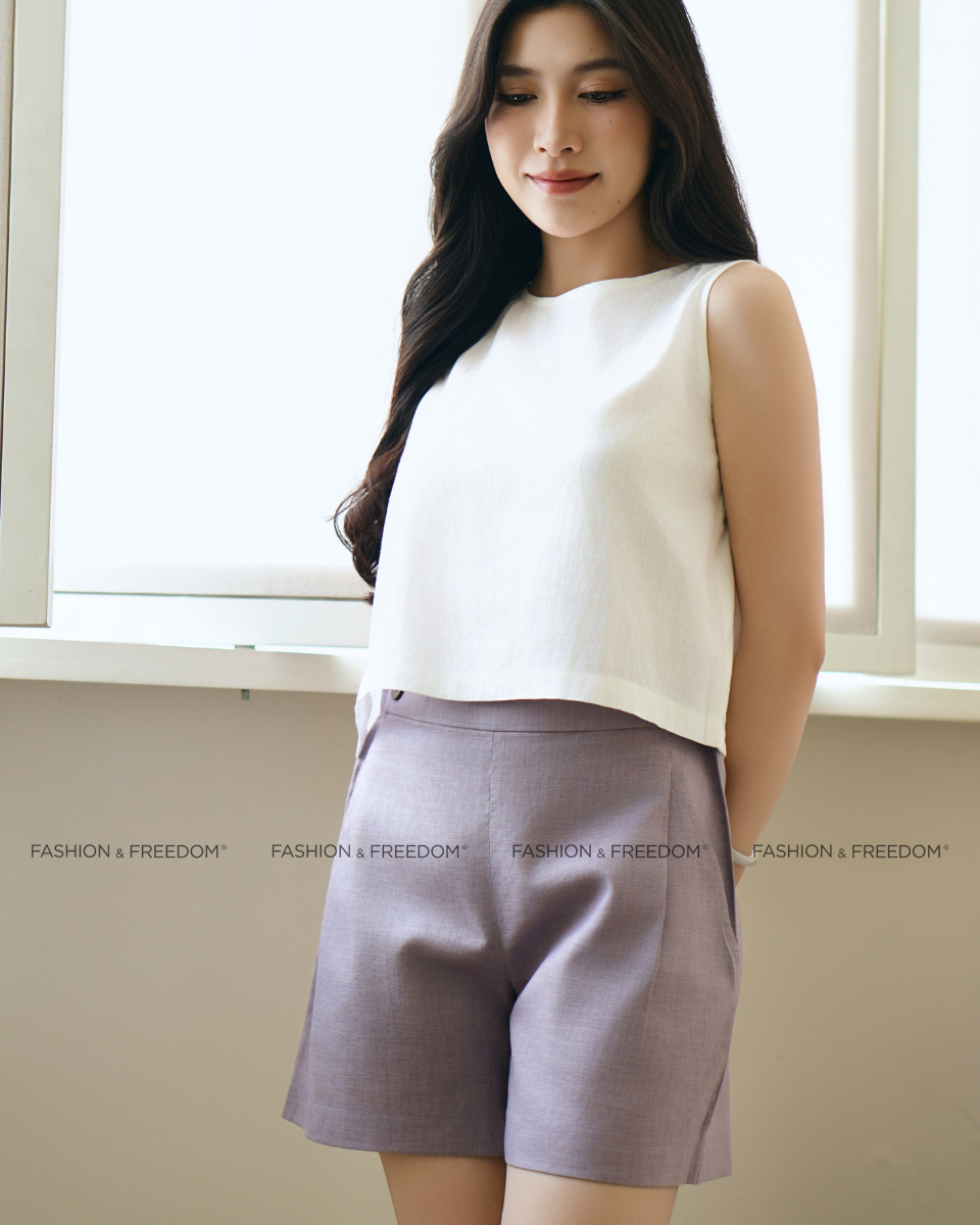 Áo Kiểu Linen Nữ Trắng