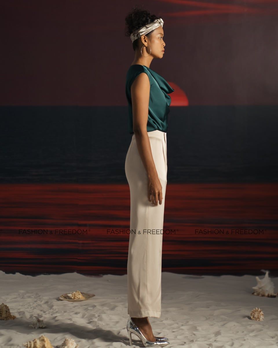 Quần Dài Lụa Trắng Summer Get Away