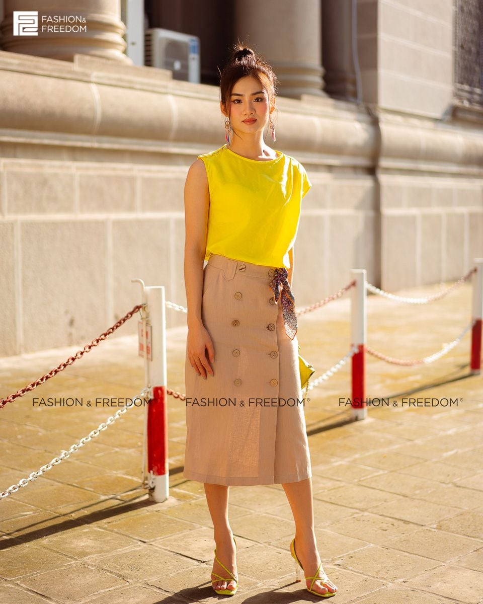 Chân Váy Linen Ruốc Fall Muse