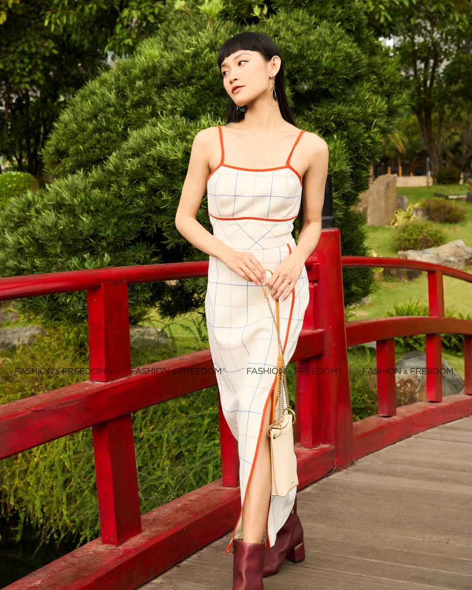 Áo Kiểu Bố Nữ Kem Sọc