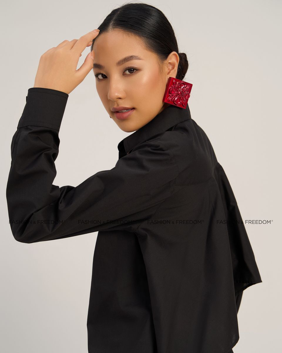 Áo Kiểu Kate Nữ Đen The  Art Of Styling