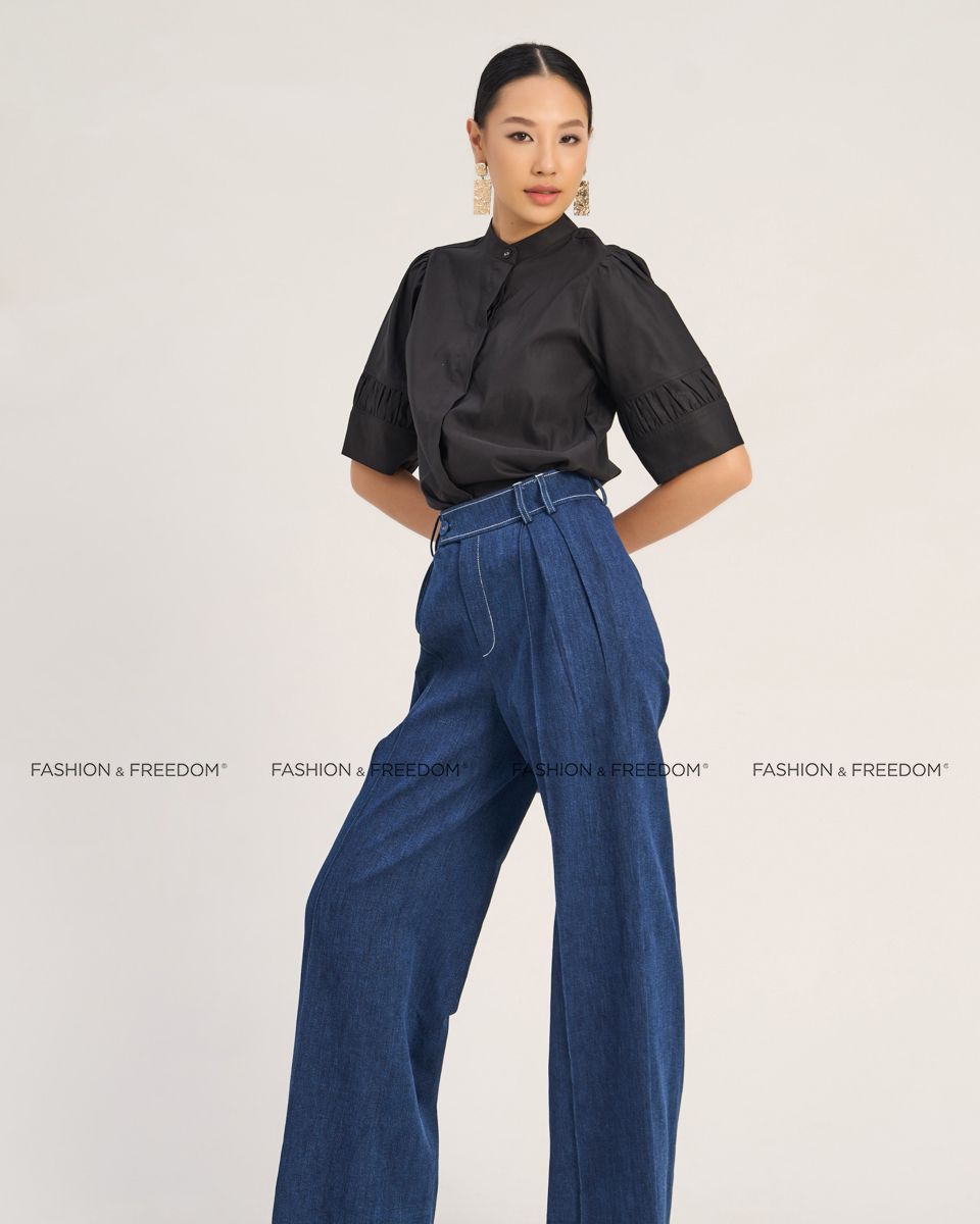 Áo Kiểu Kate Nữ Đen The  Art Of Styling