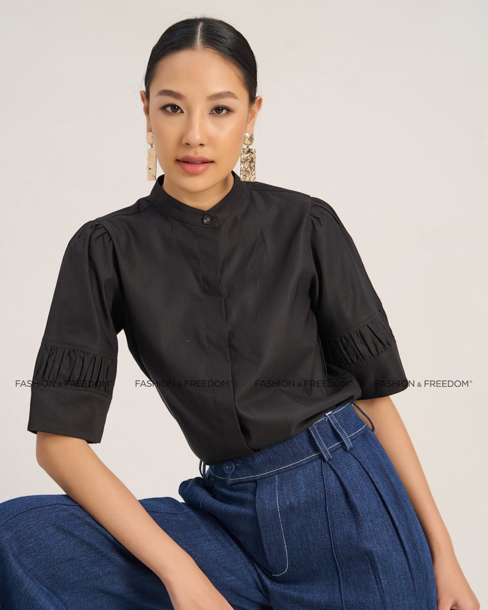 Áo Kiểu Kate Nữ Đen The  Art Of Styling