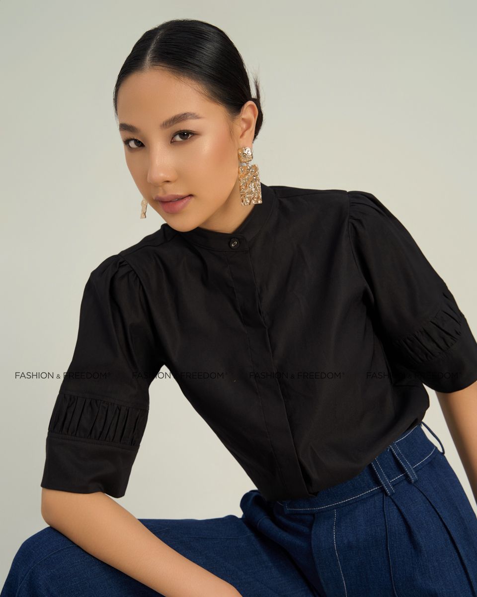 Áo Kiểu Kate Nữ Đen The  Art Of Styling