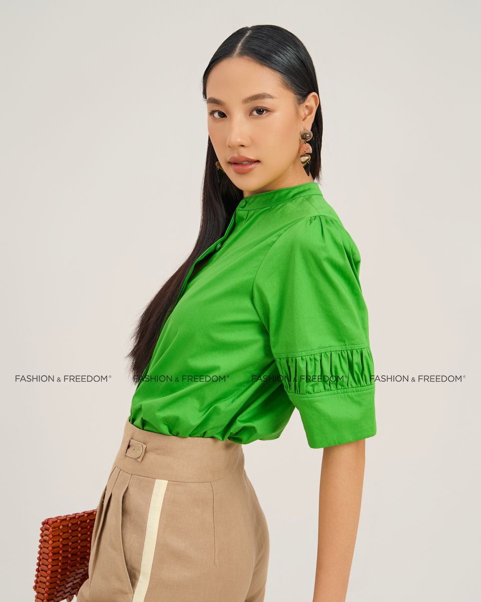 Áo Kiểu Kate Nữ Xanh Lá The  Art Of Styling