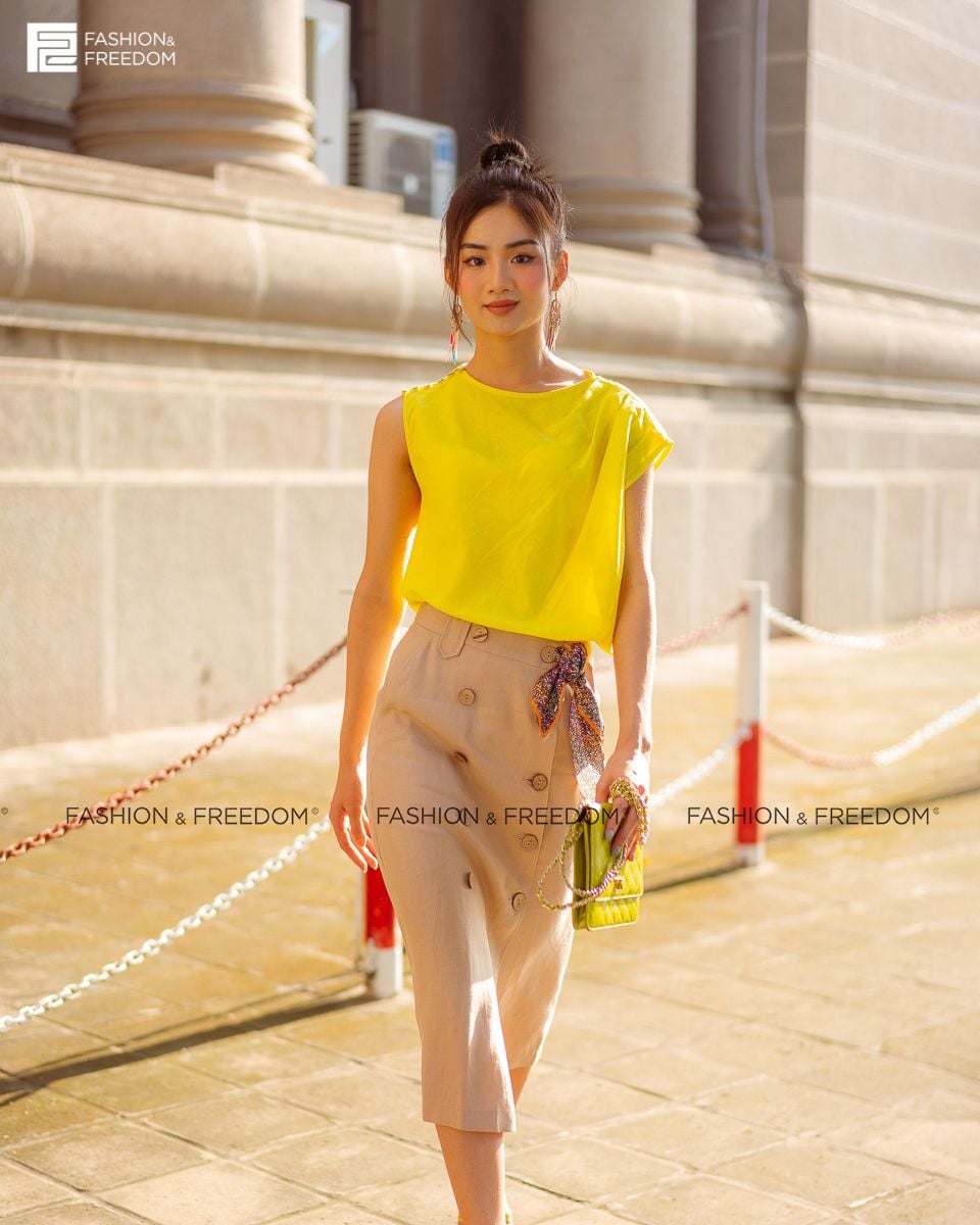 Chân Váy Linen Ruốc Fall Muse