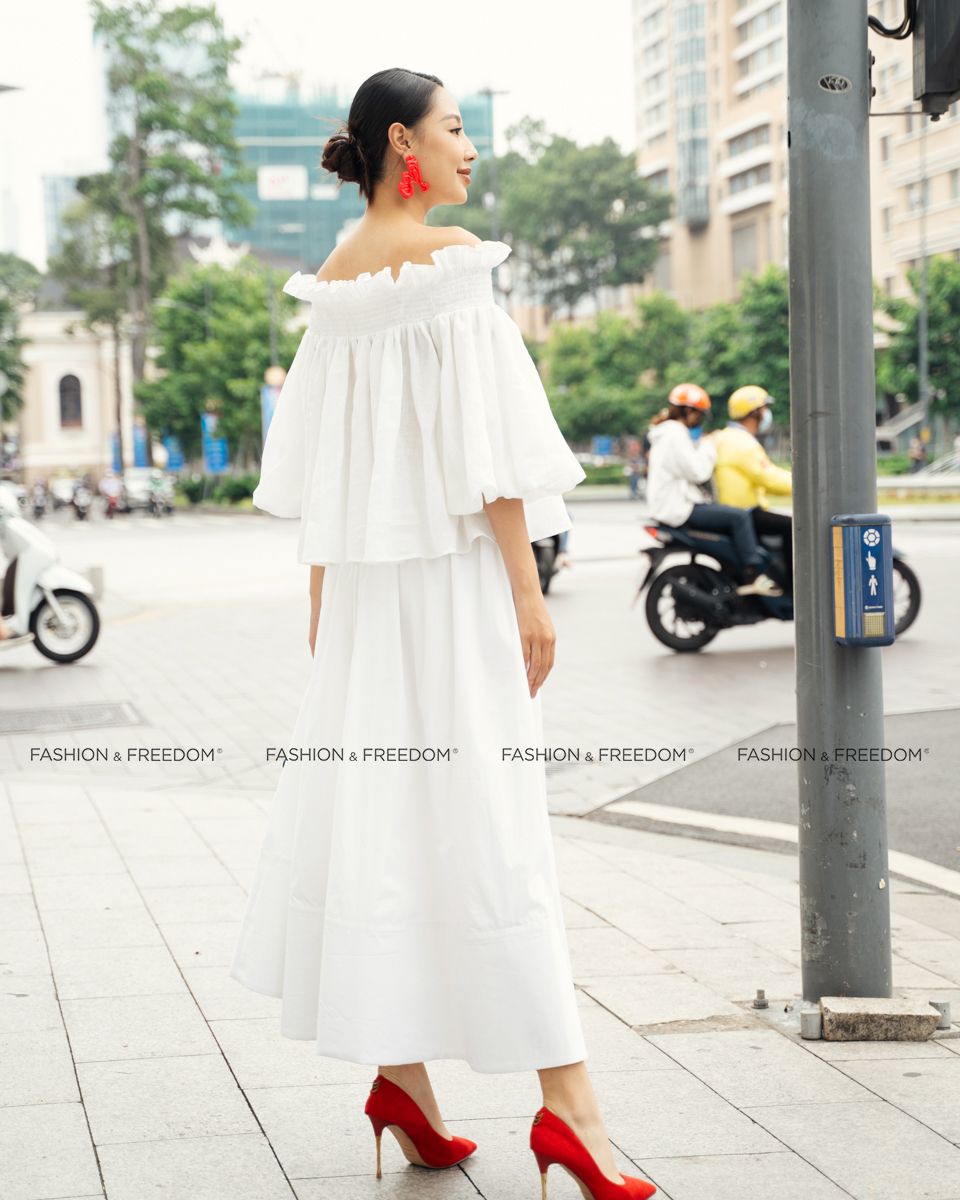 Chân Váy Nữ Kate Trắng Sắc Màu Tự Do