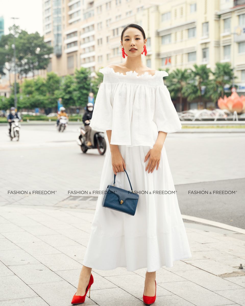 Chân Váy Nữ Kate Trắng Sắc Màu Tự Do