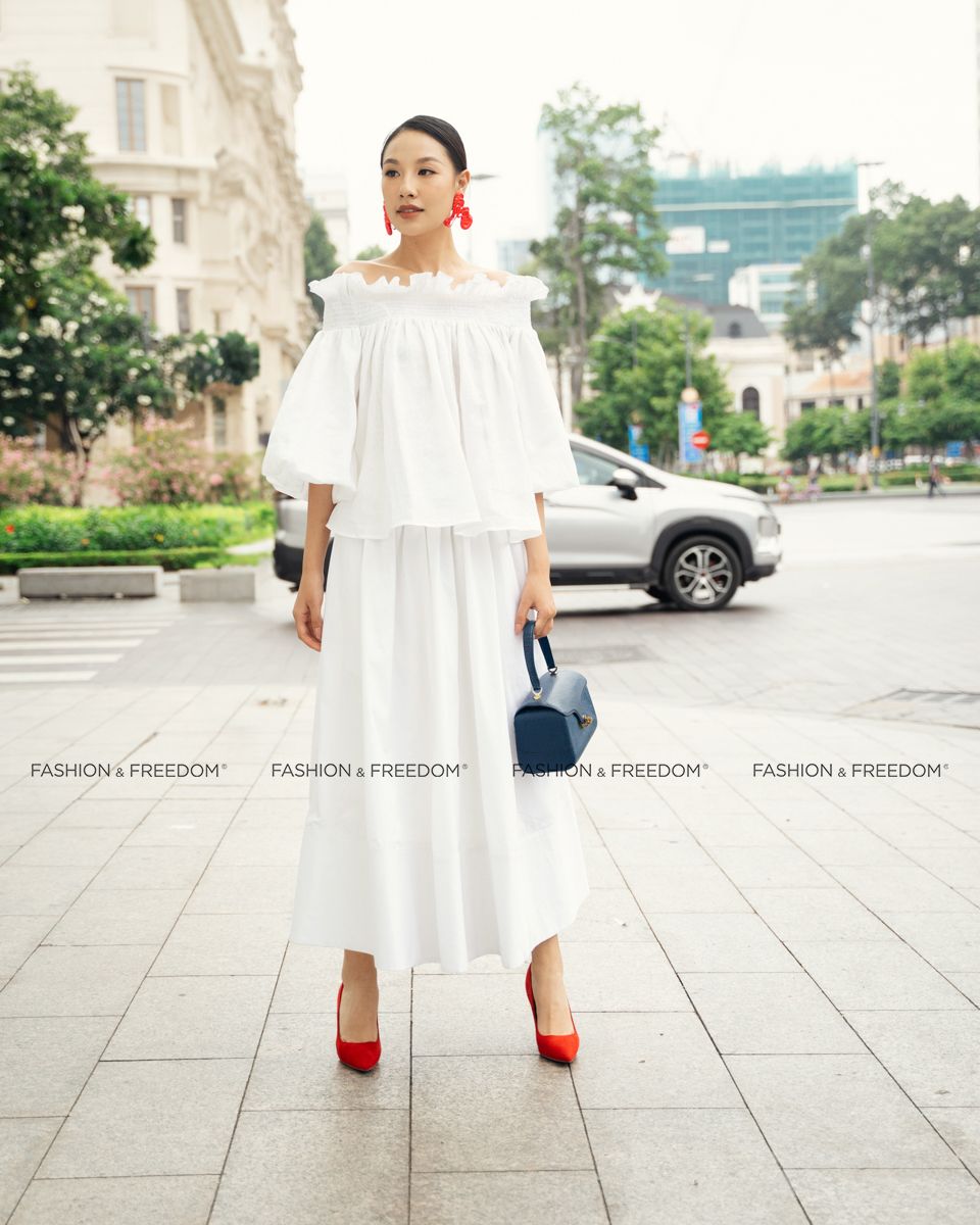 Chân Váy Nữ Kate Trắng Sắc Màu Tự Do