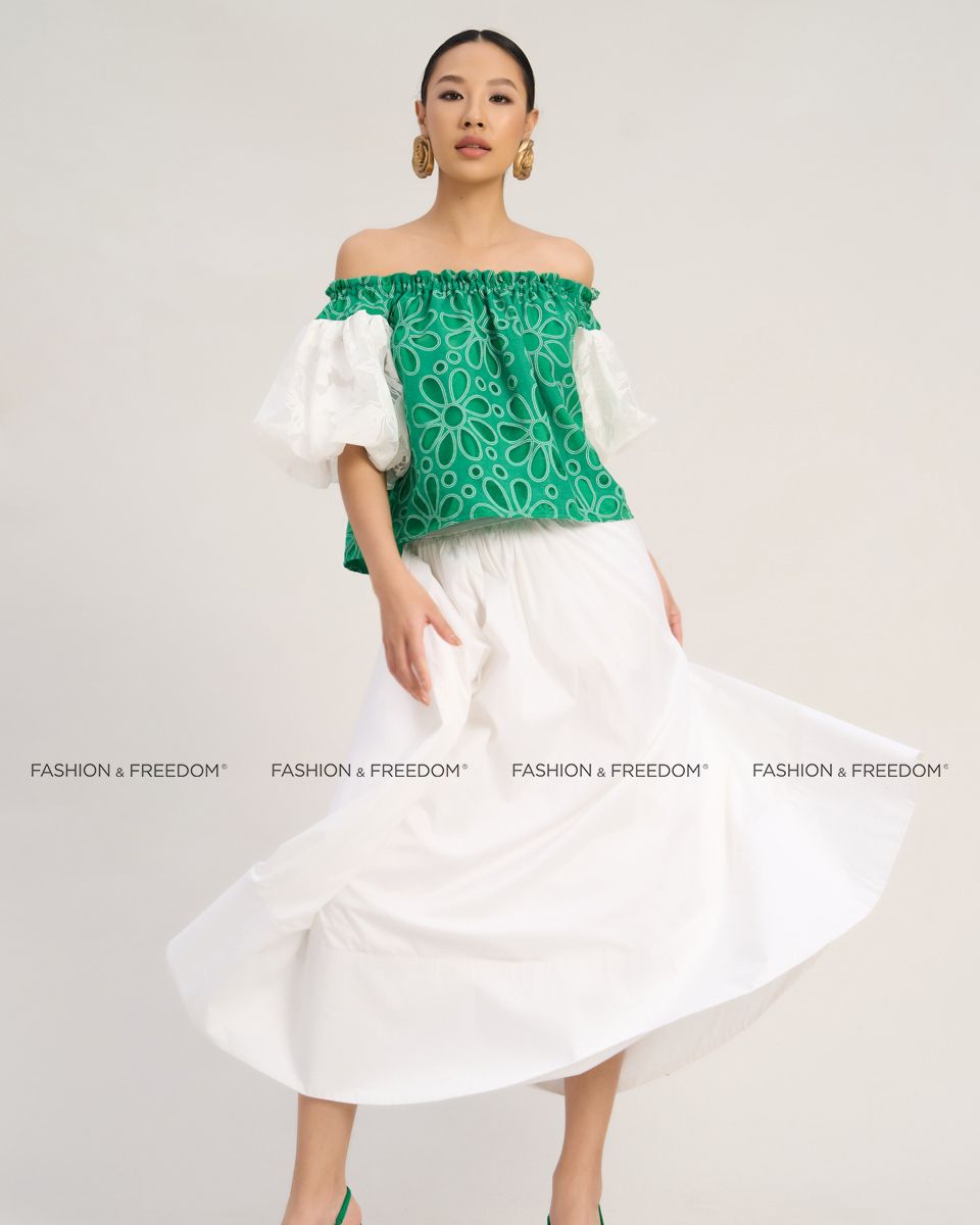 Chân Váy Nữ Kate Trắng Sắc Màu Tự Do