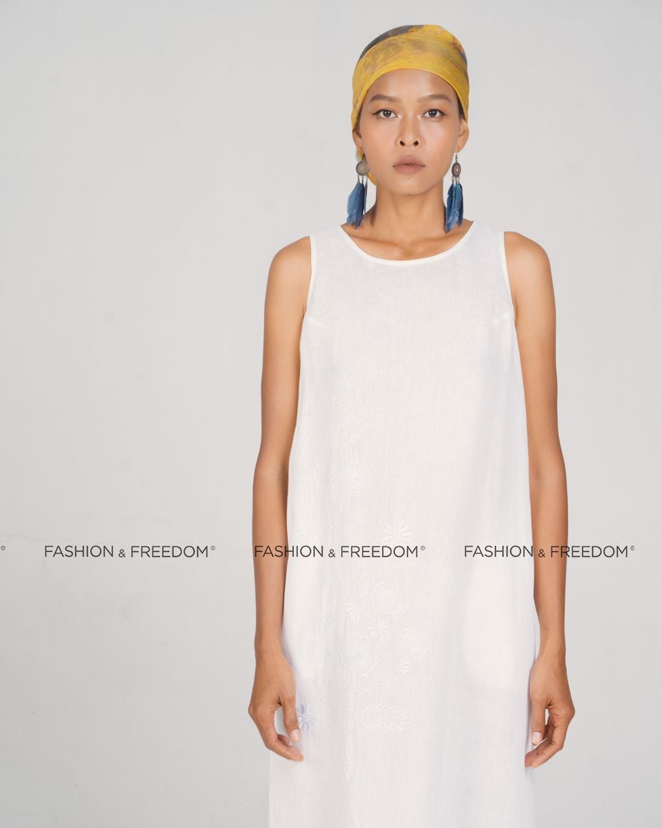 Đầm Linen Trắng New Linen New Horizon