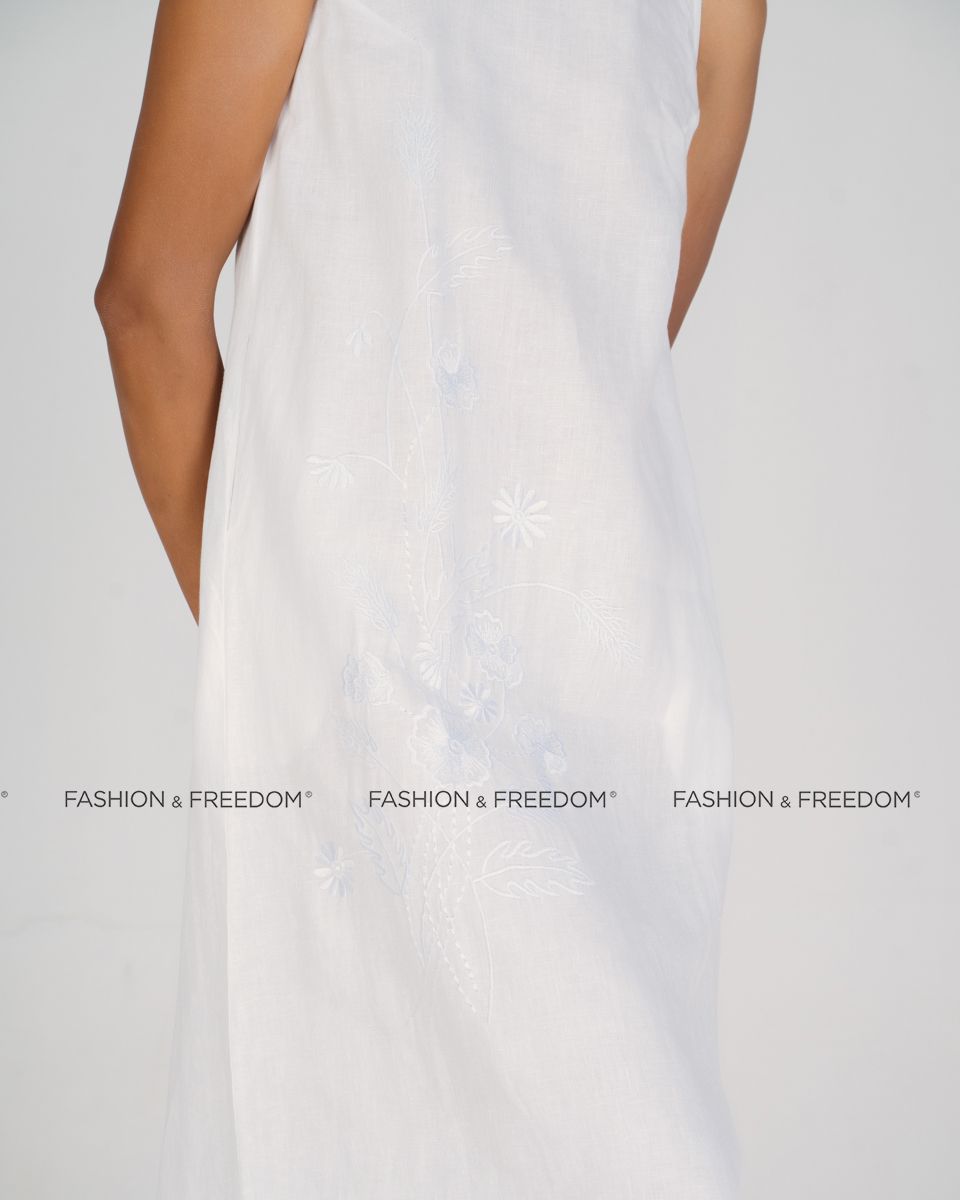 Đầm Linen Trắng New Linen New Horizon