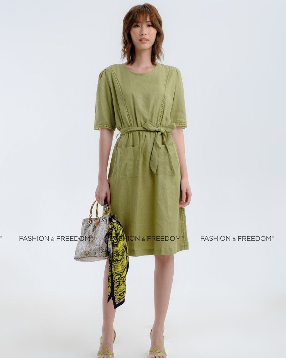 Đầm Linen Xanh Hương Mùa Hè
