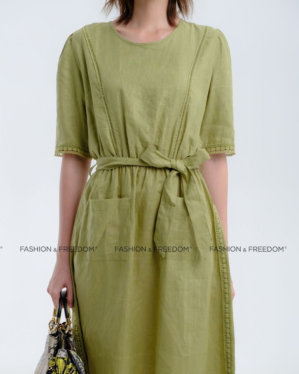 Đầm Linen Xanh Hương Mùa Hè