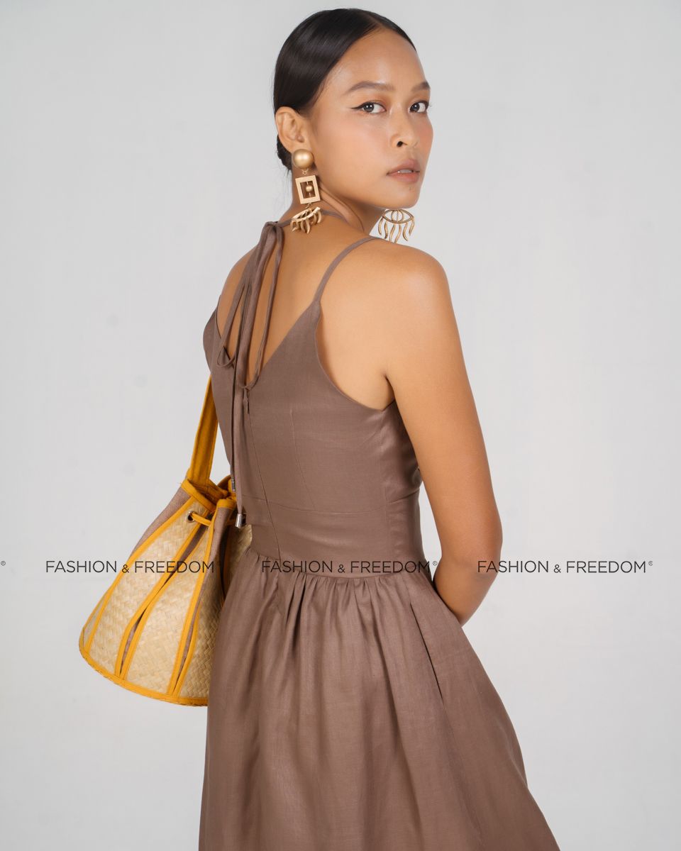 Đầm Linen Nâu New Linen New Horizon