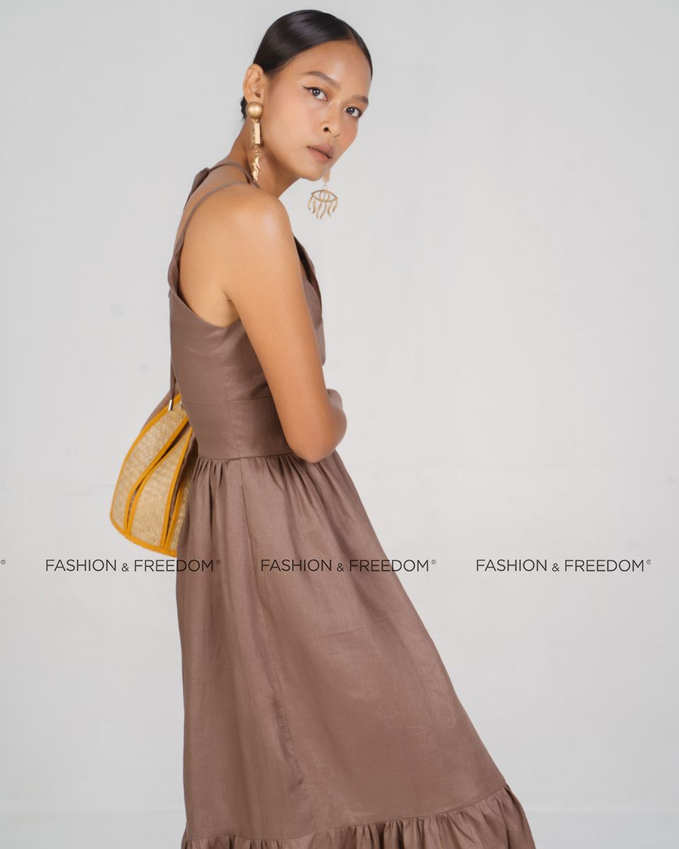 Đầm Linen Nâu New Linen New Horizon