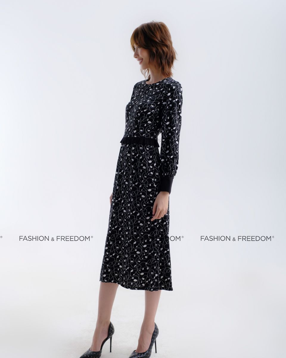 Đầm Lụa Đen Hương Mùa Hè