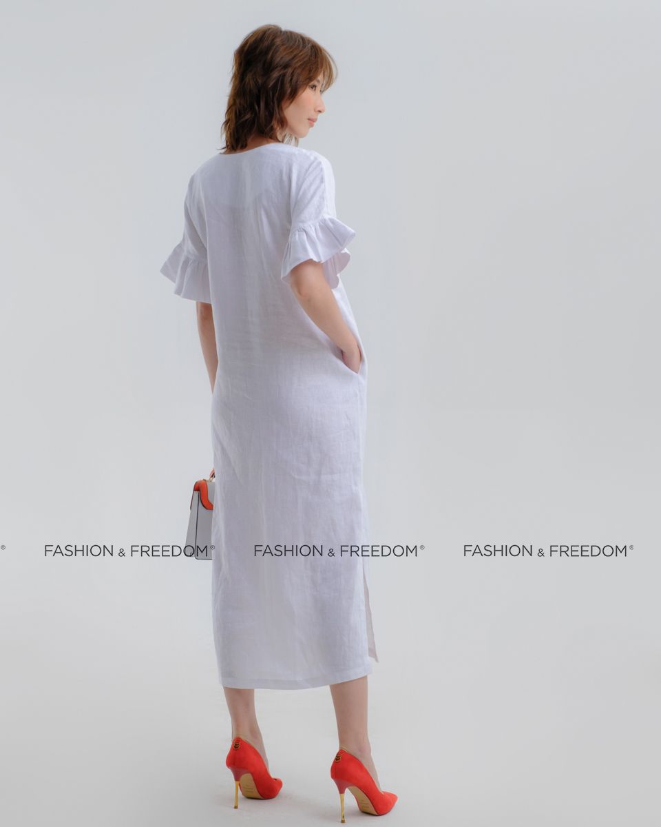Đầm Linen Trắng Hương Mùa Hè