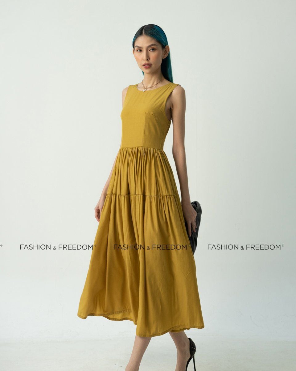 Đầm Lụa Vàng City Girls