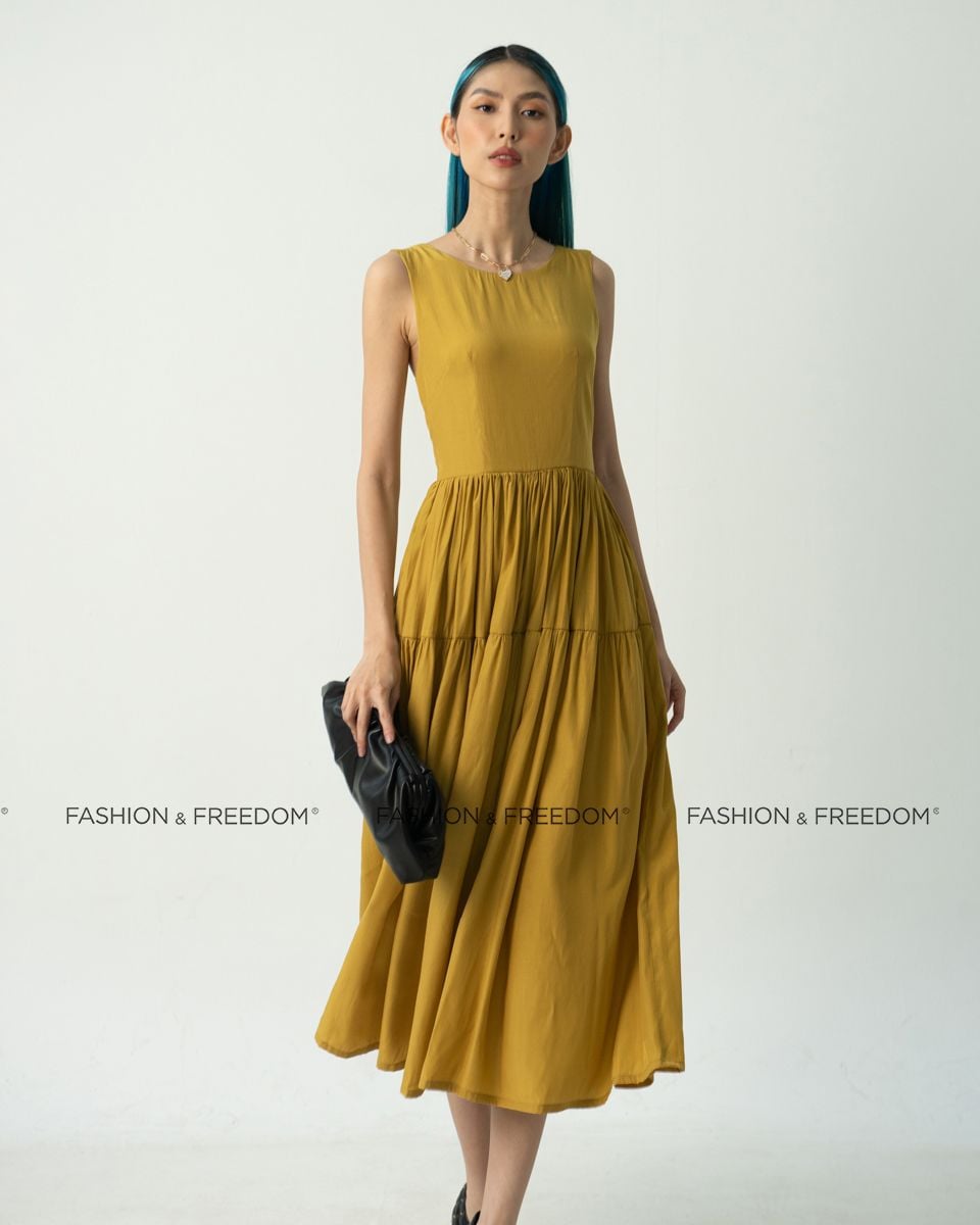 Đầm Lụa Vàng City Girls