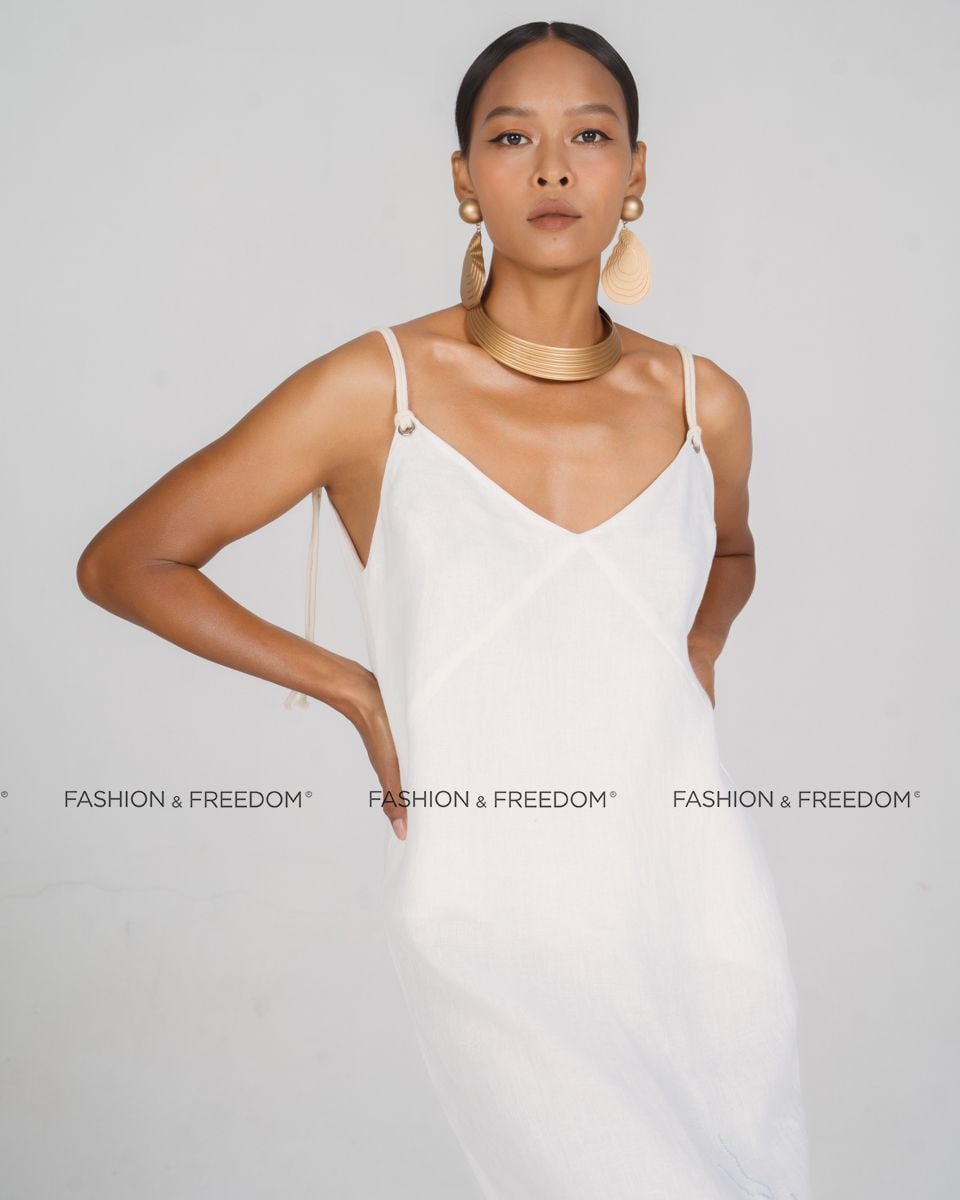 Đầm Linen Trắng New Linen New Horizon