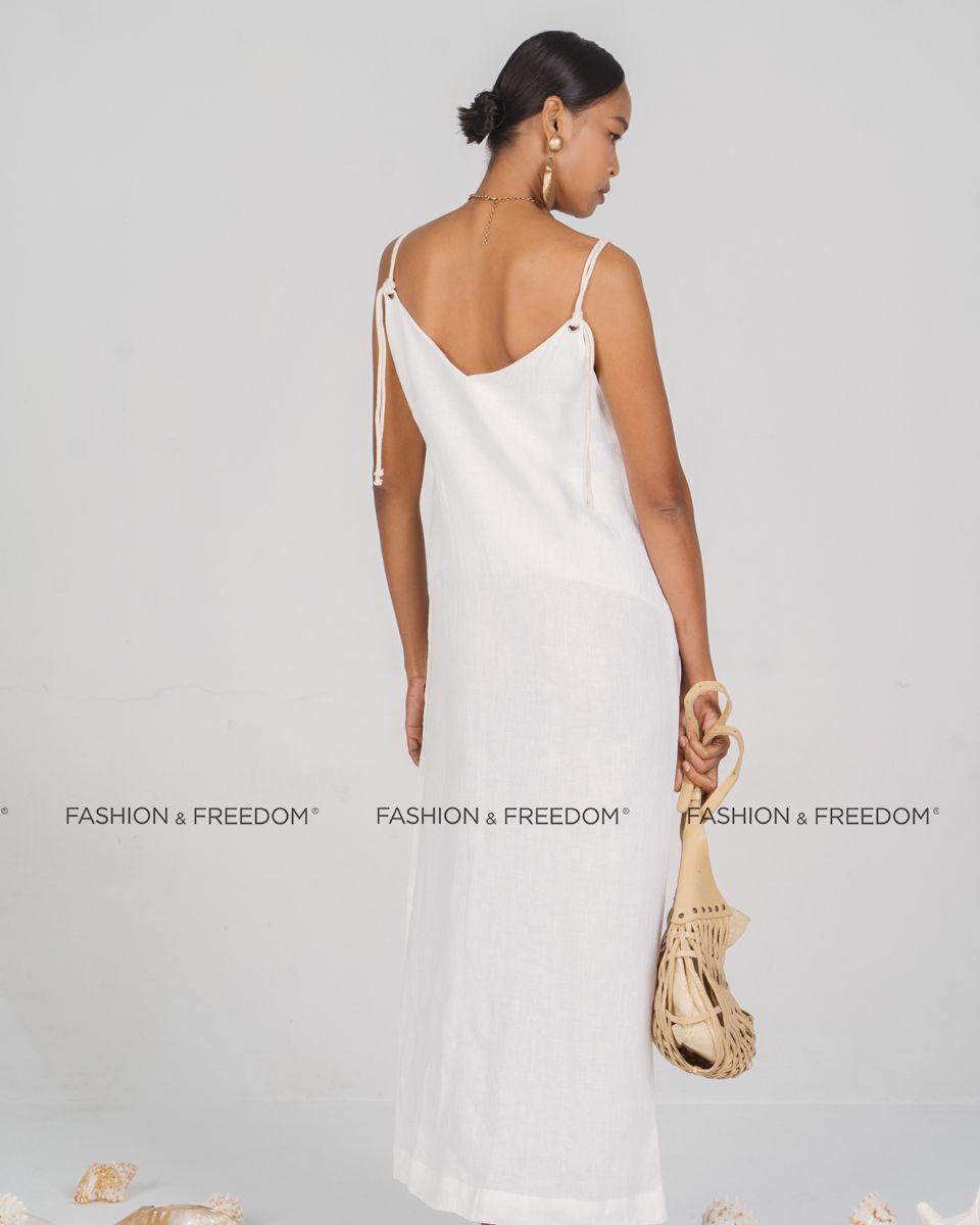 Đầm Linen Trắng New Linen New Horizon