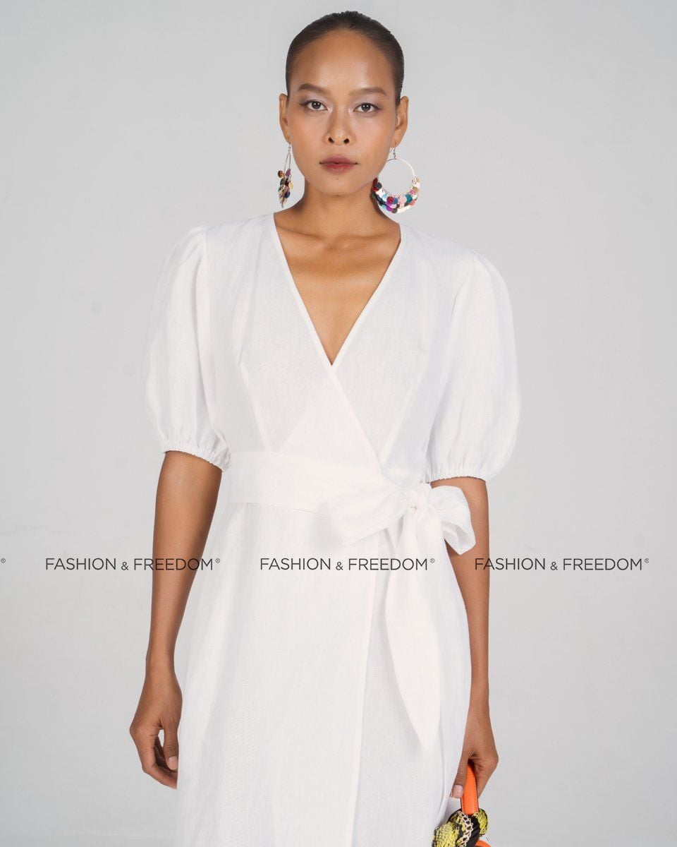 Đầm Linen Trắng New Linen New Horizon