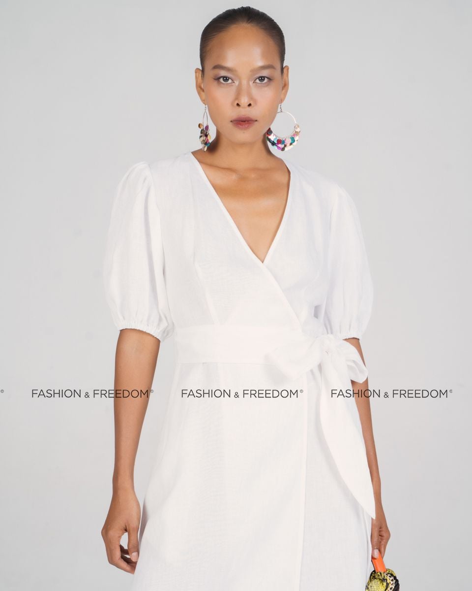 Đầm Linen Trắng New Linen New Horizon